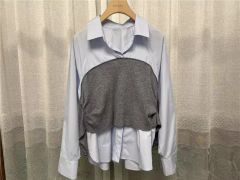 新品】肩で魅せる半袖ニット ネイビー M - メルカリ