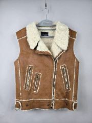 90s Quebramarドライバーズニットコットン ハイネック ダブルジップ 