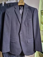 Paul Smith ダークグレー ストライプ ビジネススーツ - メルカリ
