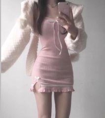 andmary Daisy slit dress pink - メルカリ