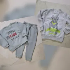 起毛 上下セット + トップス まとめ (7号 新品)