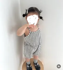 ベベオン / ストライプ 女の子 スーツ / Sサイズ / 実際に着用 3回以内
