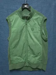 DAKS ダックス グリーン ニット ダウン ベストのサムネイル