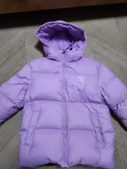 NY MLB PURPLE パープル ダウン アウター キッズ145のサムネイル