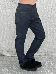 ユニクロ ジルサンダー DARK Indigo ウール モダン カジュアル デニム パンツ 28インチ C09133