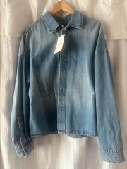 ZARA×MAISON SPECIAL クロップド丈 デニムシャツダメージ加工 - メルカリ