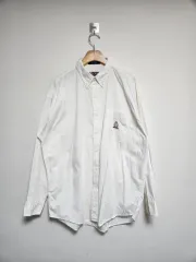 CHAPS by ralph lauren 白 コットン シャツ L - S217