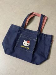 ハローキティ ドラえもん デニムトートバッグ 百貨店限定 超希少