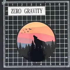 J709　アウトドア・キャンプ防水ステッカー ZEROGRAVITY