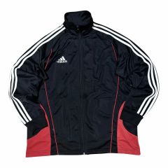 adidas ジップアップジャケット 赤黒 - メルカリ adidas ジップアップジャケット 赤黒 - メルカリ