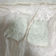 ☆美品☆wrapinknot 毛100% ワッフル編みケーブルニット ネイビーS 