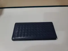ボッテガ・ヴェネタ イントレチャート ネイビー 長財布