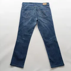 Calvin Klein カルバン・クライン ジーンズ サイズ34 テーパードジーン ウォッシュ デニムパンツ レディース A9233