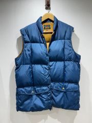 80s 人気色‼️エメラルド‼️ エルエルビーン ダウンベスト ターコイズ