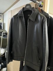 coach ヘリテージ C プラーク オーバーサイズド レザー ジャケット