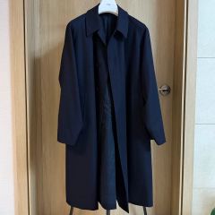 美品　ebure エブール カシミヤコート ネイビー 36 ハンガー付 美品 ebure エブール カシミヤコート ネイビー 36 ハンガー付 - メルカリ