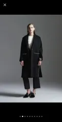 JESSI NEWYORK ジェシーニューヨーク パール装飾 カシミア ブレンディングコート