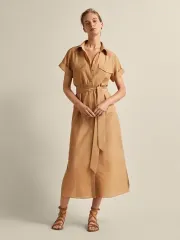 マッシモ ドゥッティ コットン シルク シャツ ワンピースのサムネイル