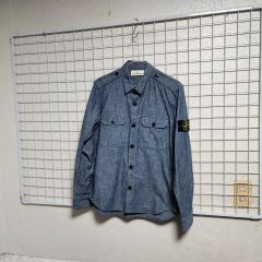 国内正規品】Stone Island デニムシャツ Sサイズ 豊田貿易タグ付き 