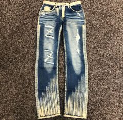 AMIRI ダメージ加工 デニムパンツ ライトブルー - メルカリ