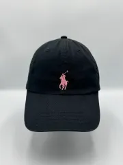 Getyourhat ) ヴィンテージ ポロラルフローレン ブラック ベースボールキャップ ピンク
