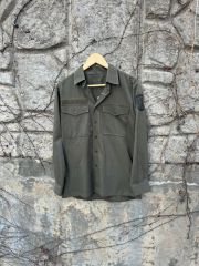 40s 50s RAF イギリス軍 オフィサーシャツ 刷毛目 グランパ ユーロ