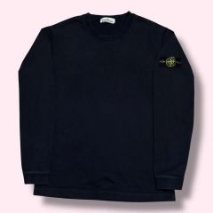 ストーンアイランド 721564450 肉厚 長袖Tシャツ ブラック Mサイズ 