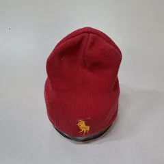 POLO RALPH LAUREN ビーニー帽子 横:16 縦:20 ピンク 冬 10341