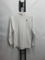 POLO RALPH LAUREN ポロラルフローレン タートルネック 長袖Tシャツ タートルネック ロングスリーブ 白 m