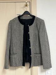 GIVENCHY GLAMOUR 千鳥格子 ノーカラージャケット - メルカリ