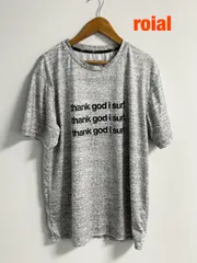 roial　ロイアル　メンズ　Tシャツ　【メンズ】Lサイズ　グレー　ホワイト　ブラック　半袖　カジュアル　おしゃれ　お出掛け　送料込み　6466554のサムネイル