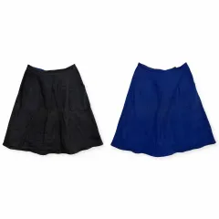 70s ISSEY MIYAKE イッセイミヤケ リバーシブルシャーリングパータンエプロンスカートのサムネイル