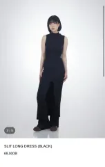 earthjigu スリット ロング ONE PIECE
