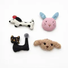 かわいい動物ブローチ