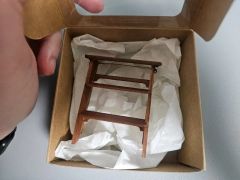 たし1012さま】vintage miniature ❀ 小さなブラウンの椅子 - メルカリ