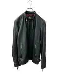 ショット シングルライダースジャケット フロントジップアップ 牛革 メンズ SIZE S schott
