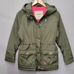 アバクロンビー リートルガール フーディ ジャケット オリーブ グリーンのサムネイル
