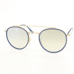 Ray-Ban RB3647N ブルーミラー ダブルブリッジ サングラス 白 - メルカリ