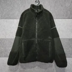 アディダス エッセンシャル メンズ ボア フリース ジップアップ ジャケット (サイズ M)