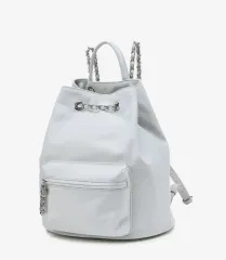 JILL STUART ジルスチュアート ナイロン チェーン バックパック ライトグレーのサムネイル