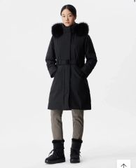限定品 未使用 UGG 最高峰リアルファーダウンコート 黒 ロング丈 高級 