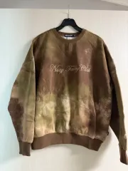 新品 Nasty Fancy Club ブラウンタイダイ染め 裏起毛パーカー