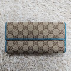 GUCCI グッチ 長財布 GGキャンバス フラップ 財布 0518-⑥ - メルカリ