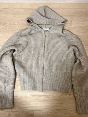 極美品✨フォクシー HoodieFan ニットパーカー ダブルジップ シルク混
