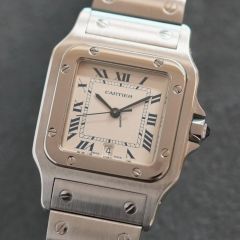 訳あり】カルティエ サントスガルベ LMムーンフェイズ W20007C4メンズ 