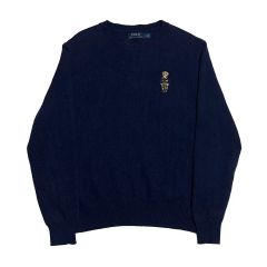 現行美品 ポロラルフローレン ポロベア刺繍ワッフル ロンT長袖Tシャツ 