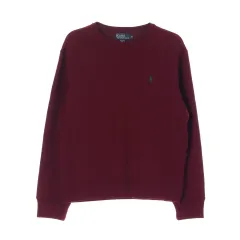 POLO RALPH LAUREN ポロラルフローレン ラウンドネック スウェットシャツ 起毛 スウェット バーガンディ