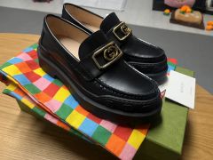 お値下げ交渉OK！○GUCCI グッチGGクリーパー ローファー 厚底 24cm 