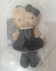 サンリオ ハローキティ ブラック ドレス ロング足 ぬいぐるみ キーホルダー