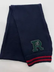 POLO ネイビー ニットマフラー